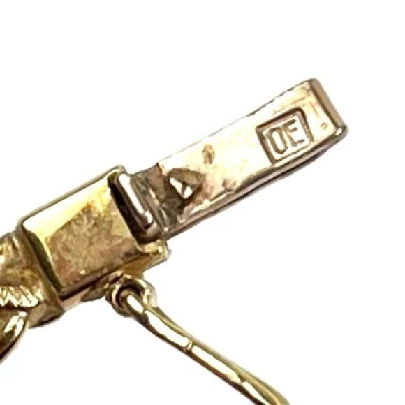 𝅺Genuine 1/2ct diamond solitaire 14k yellow gold braided rope V-shape necklace - Picture 7 of 9